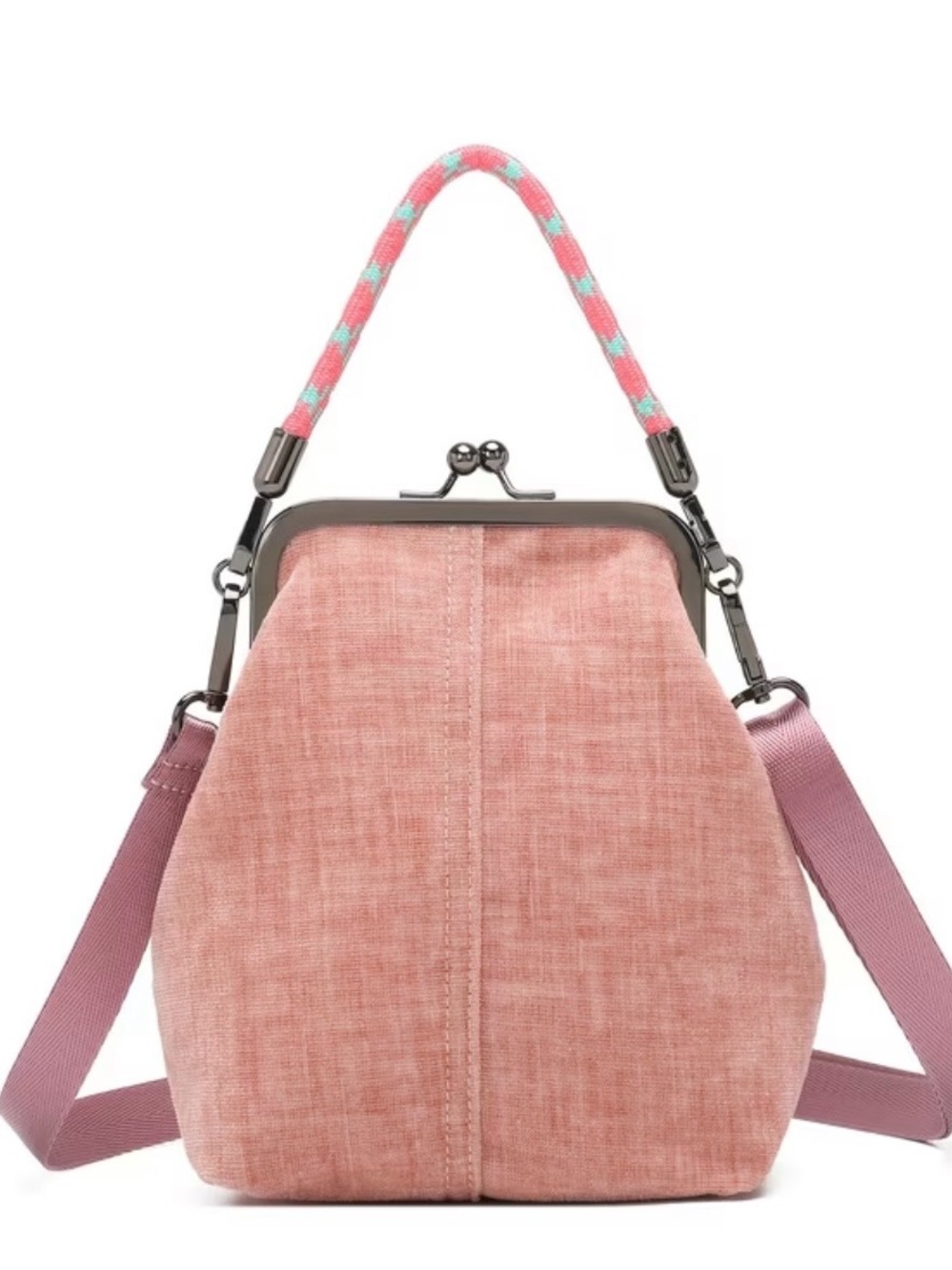Pink Crossbody Frame Bag NWT~ by GECKO